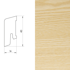 Parkettleiste KF 40 | Esche | matt lackiert